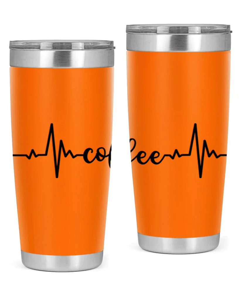 coffee heartbeat 246#- coffee- Tumbler