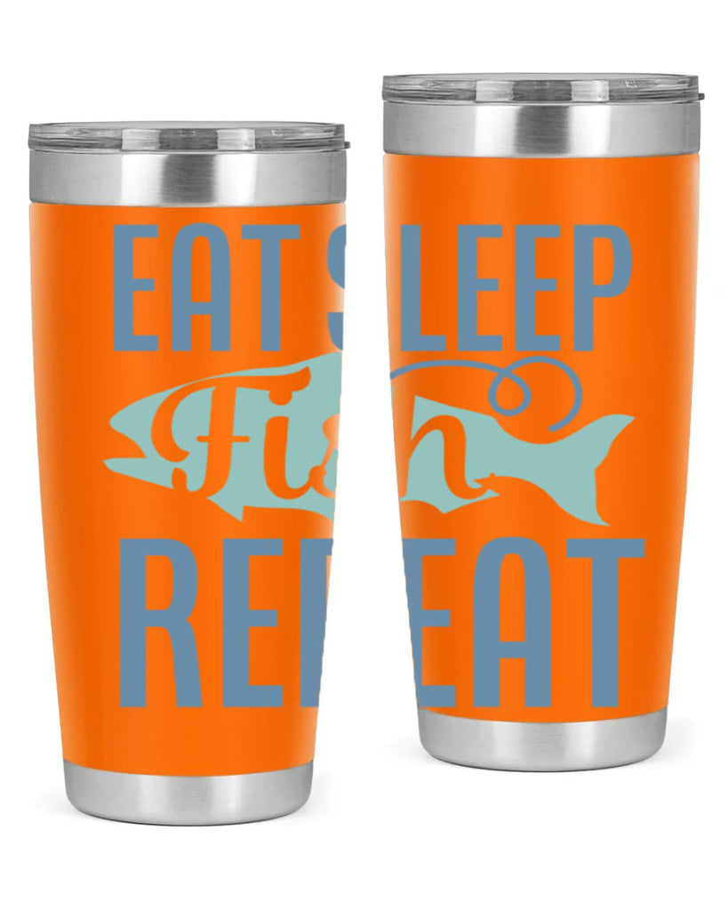 eat sleep fish repeat 222#- fishing- Tumbler