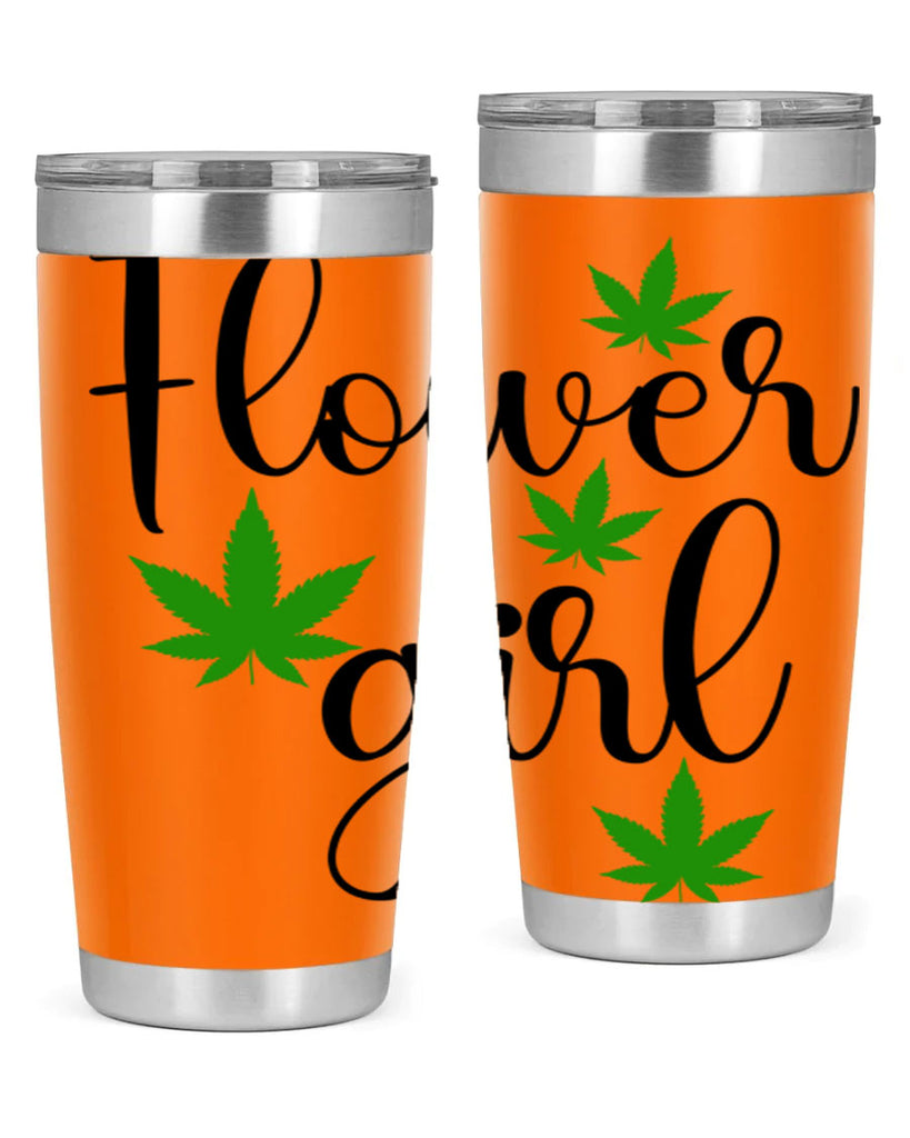 flower girl cannabis 84#- marijuana- Tumbler