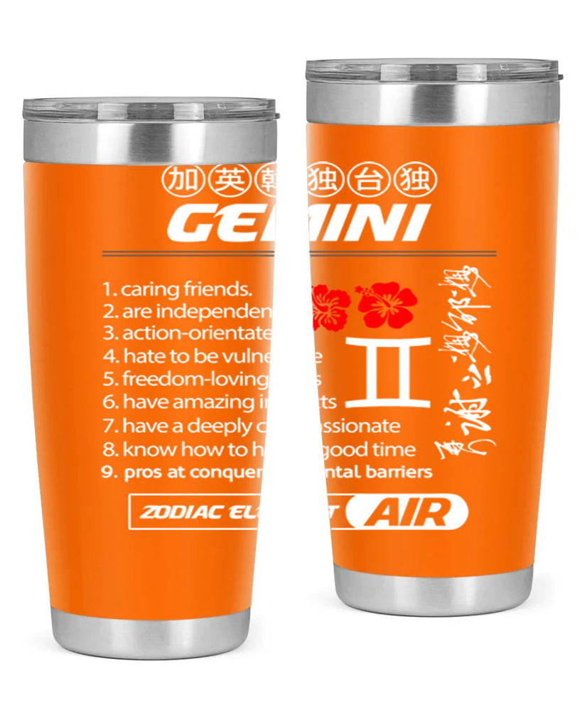 gemini 242#- zodiac- Tumbler