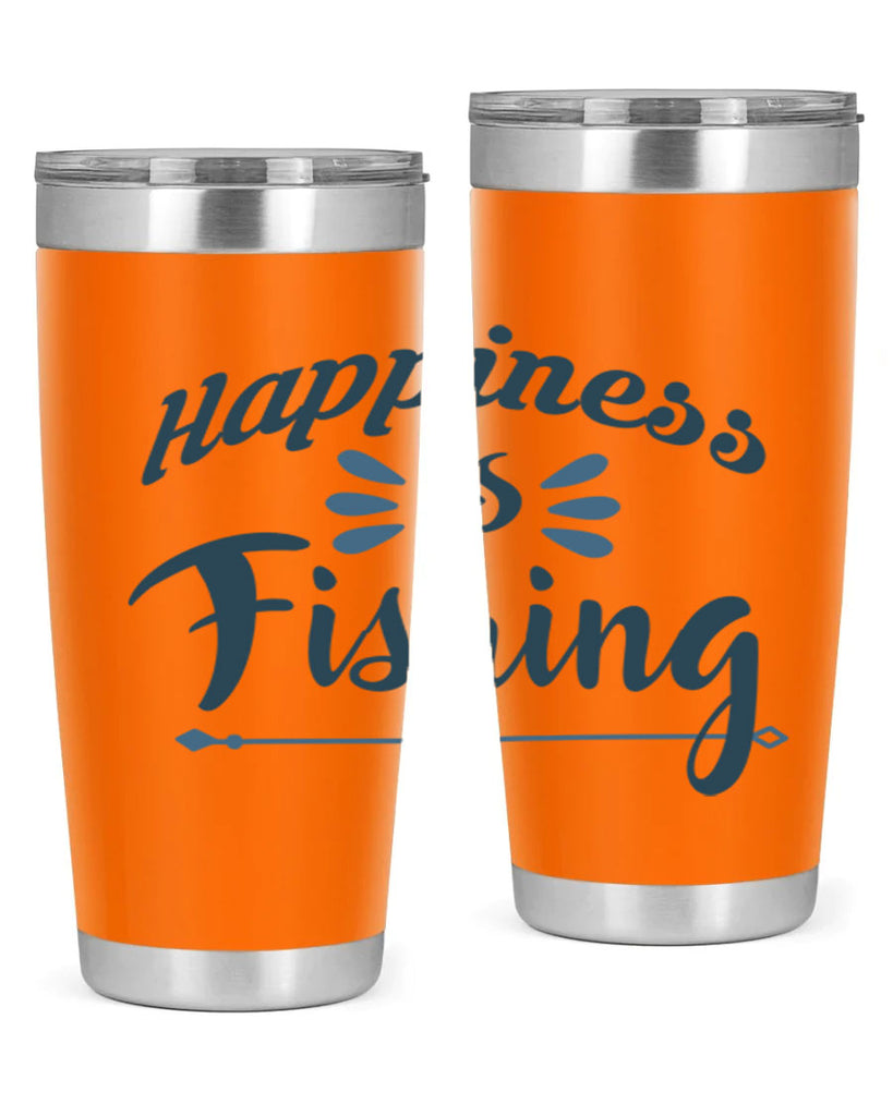 happiness is fishing 122#- fishing- Tumbler