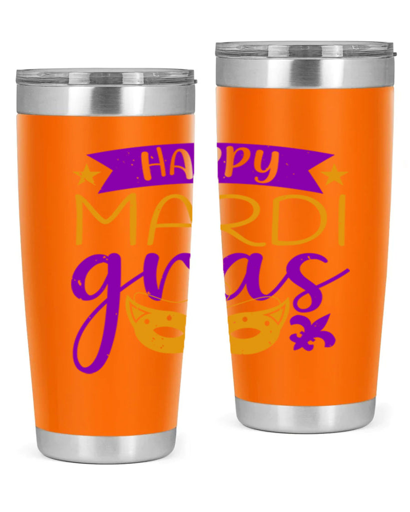 happy mardi gras 70#- mardi gras- Tumbler