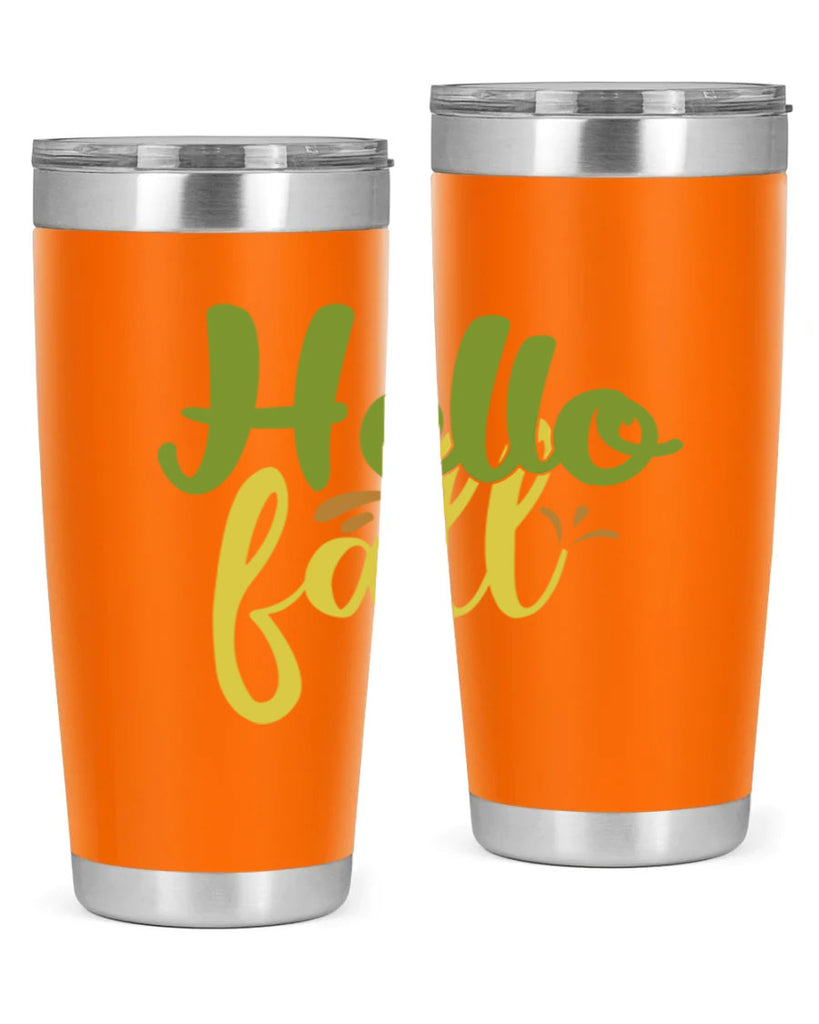 hello fall 55#- thanksgiving- Tumbler