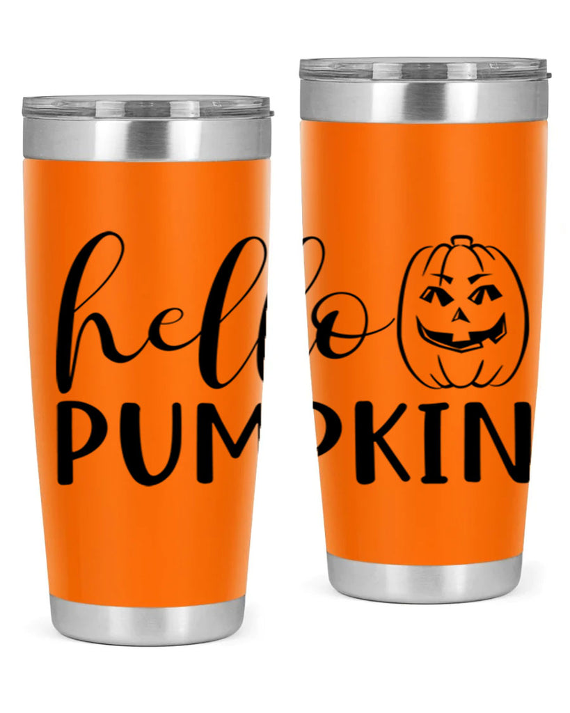 hello pumpkin 287#- fall- Tumbler