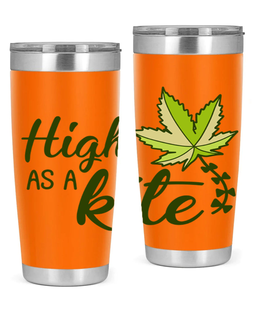 high as a kite 112#- marijuana- Tumbler