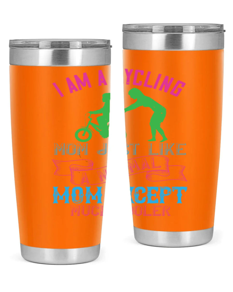 i am a cycling mom just like a normal 164#- mom- Tumbler