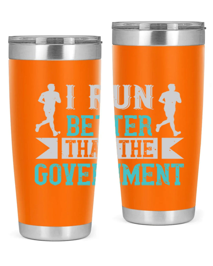 i run better than the government 39#- running- Tumbler