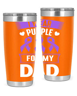 i wear purple for my 186#- alzheimers- Tumbler