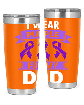 i wear purple for my 187#- alzheimers- Tumbler