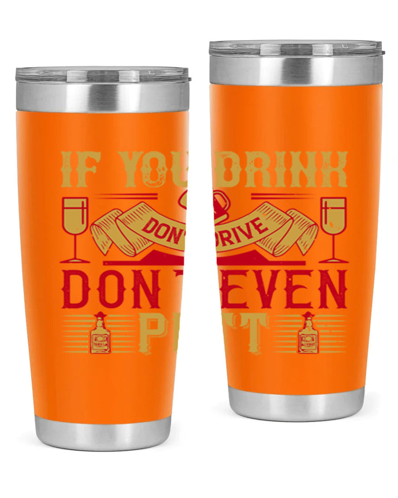 if you drink dont drive dont even putt 37#- drinking- Tumbler