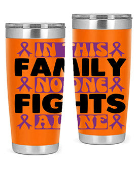 in this family no one fights alone 188#- alzheimers- Tumbler