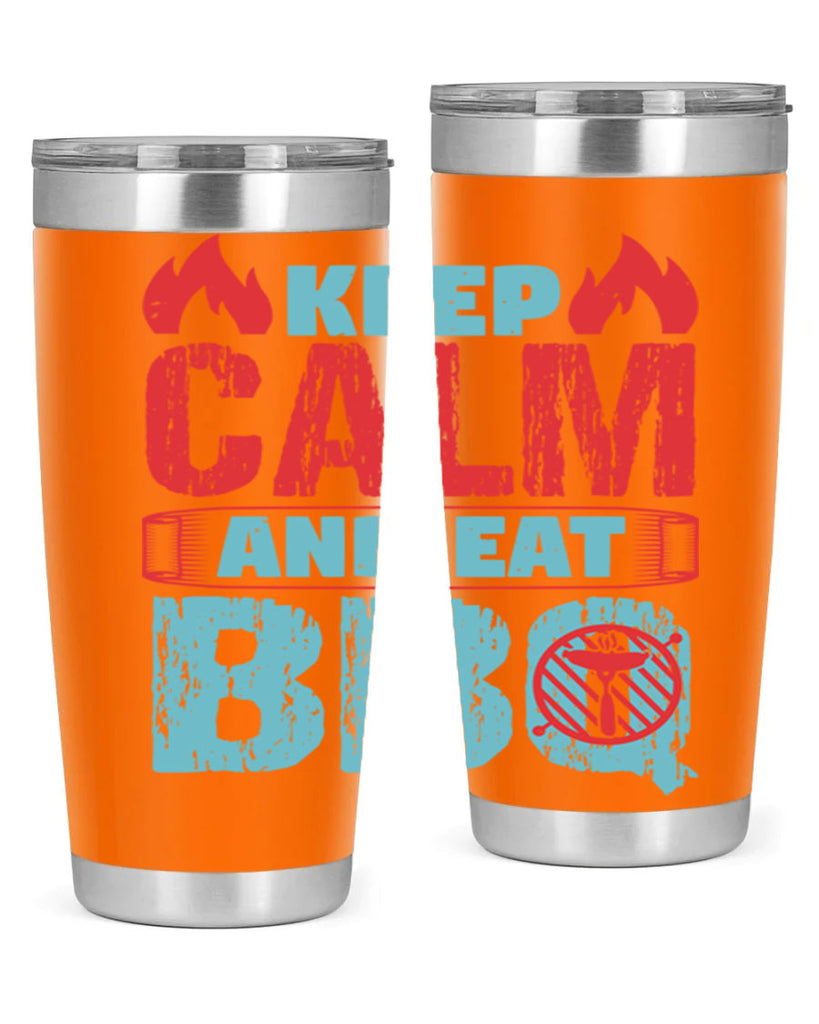 keep calm and eat bbq 30#- bbq- Tumbler