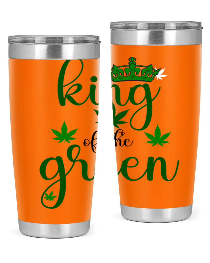 king of the green 177#- marijuana- Tumbler