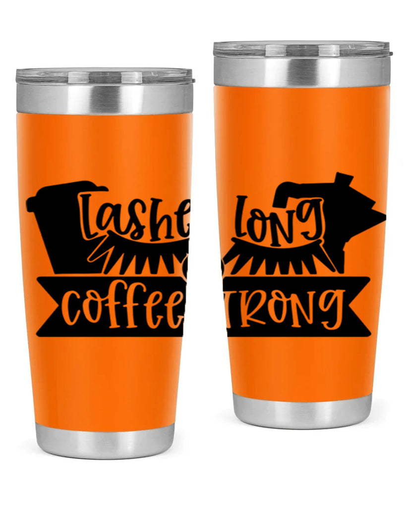 lashes long coffee strong 82#- coffee- Tumbler