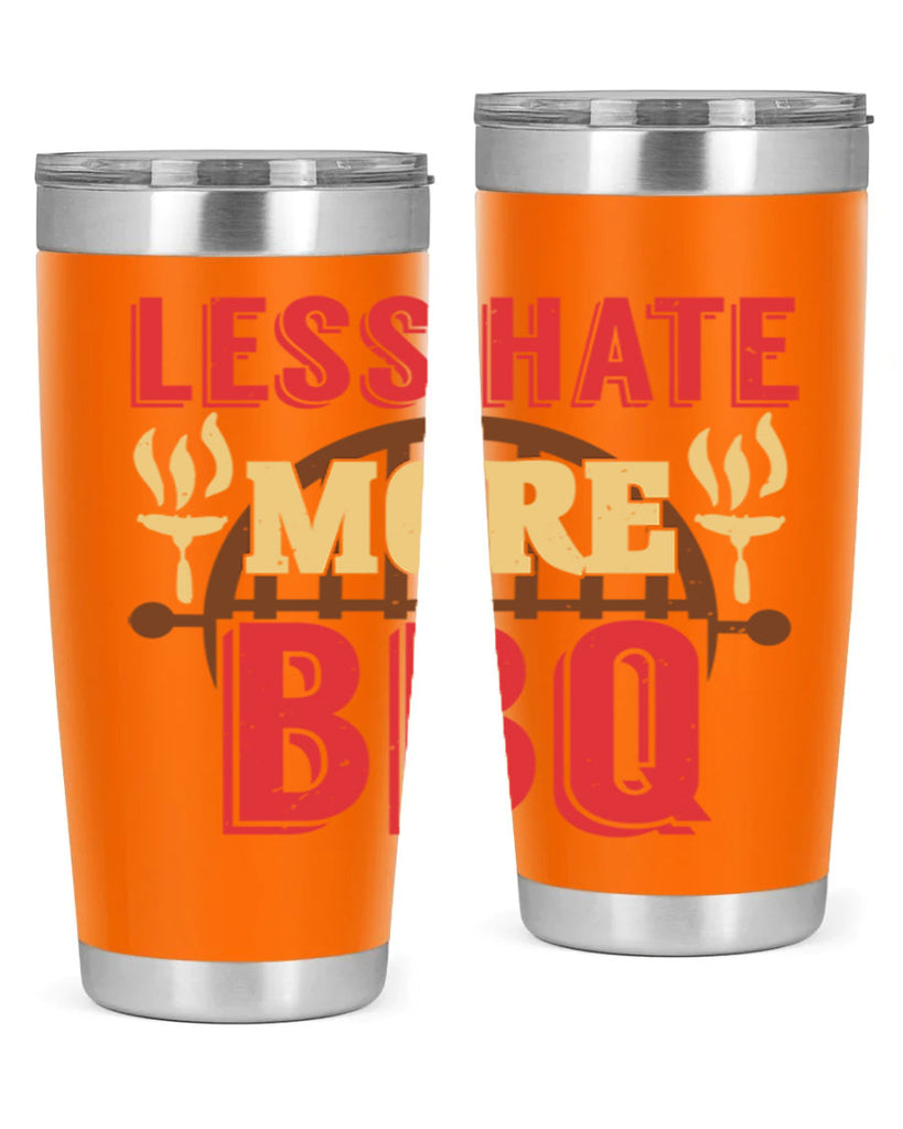 less hate more bbq 26#- bbq- Tumbler