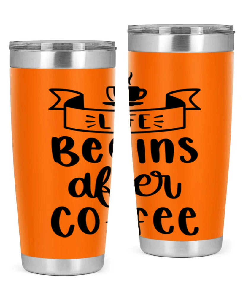 life begins after coffee 79#- coffee- Tumbler