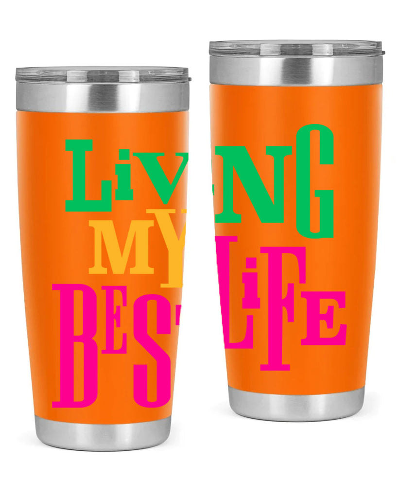 living my best life 96#- black words phrases- Cotton Tank