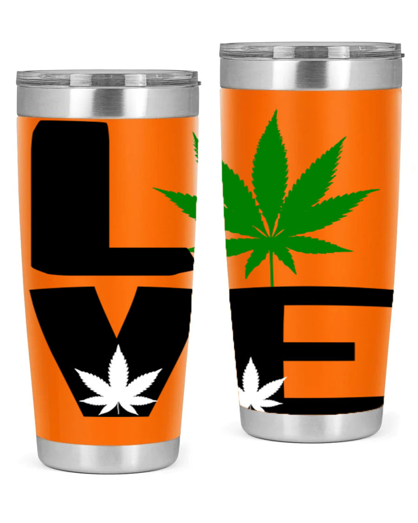 love cannabis 191#- marijuana- Tumbler