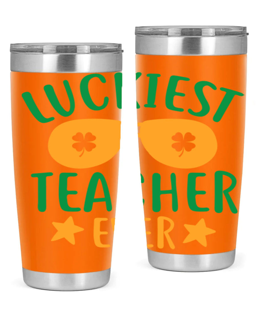 luckiest teacher ever 13#- mardi gras- Tumbler