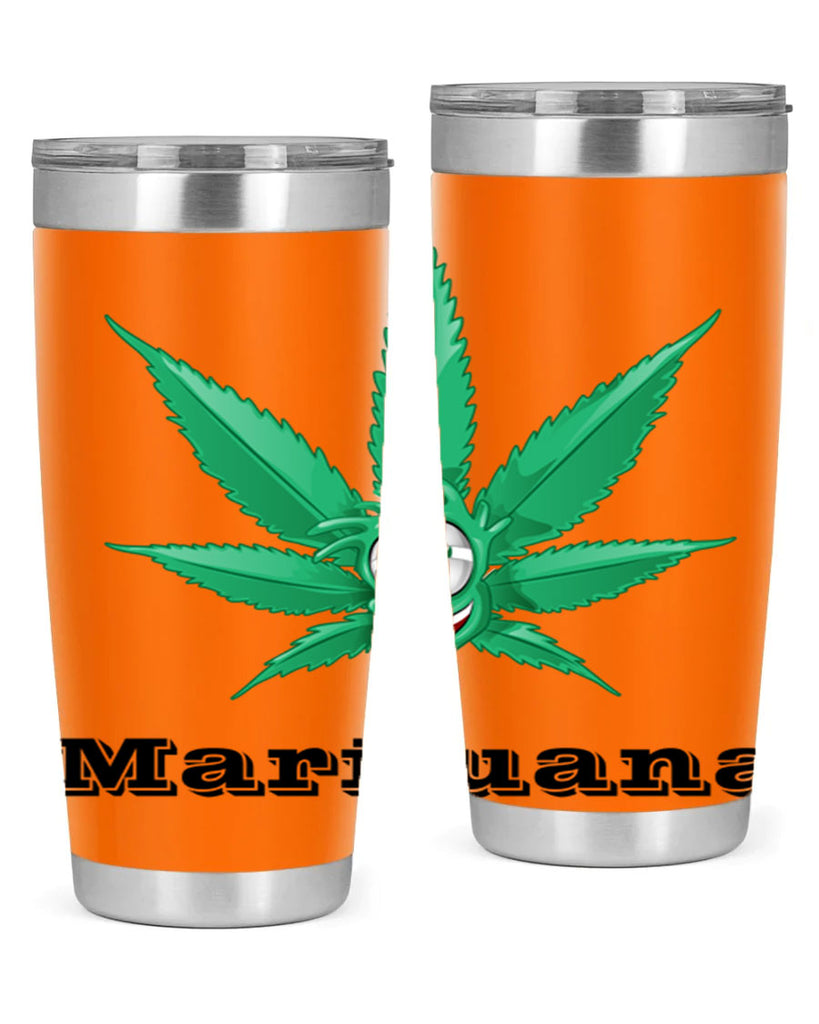 marijuana happy face 199#- marijuana- Tumbler