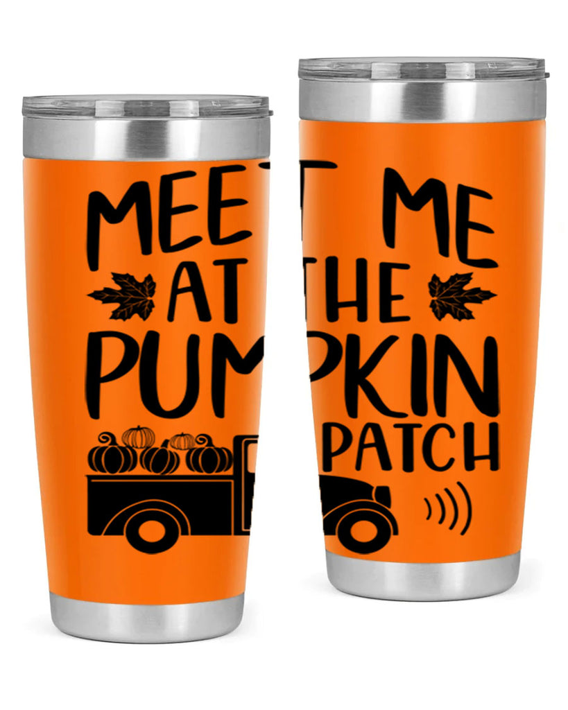 meet me at the pumpkin patch 423#- fall- Tumbler