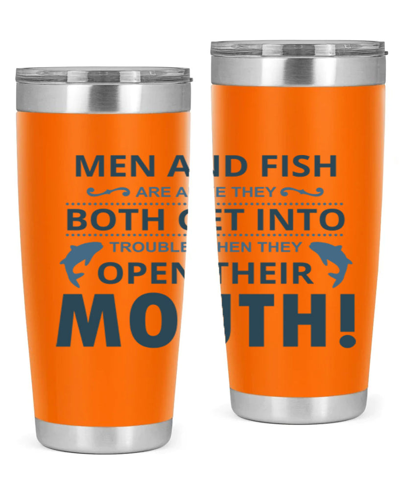 men fish 52#- fishing- Tumbler