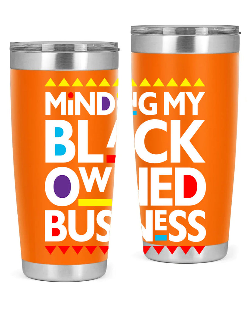 minding my black ownedbusiness 68#- black words phrases- Cotton Tank