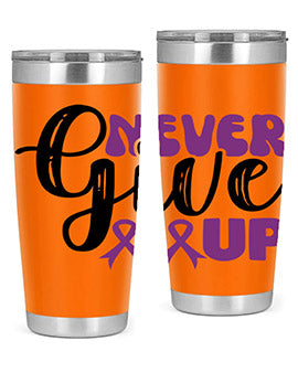 never give up 198#- alzheimers- Tumbler