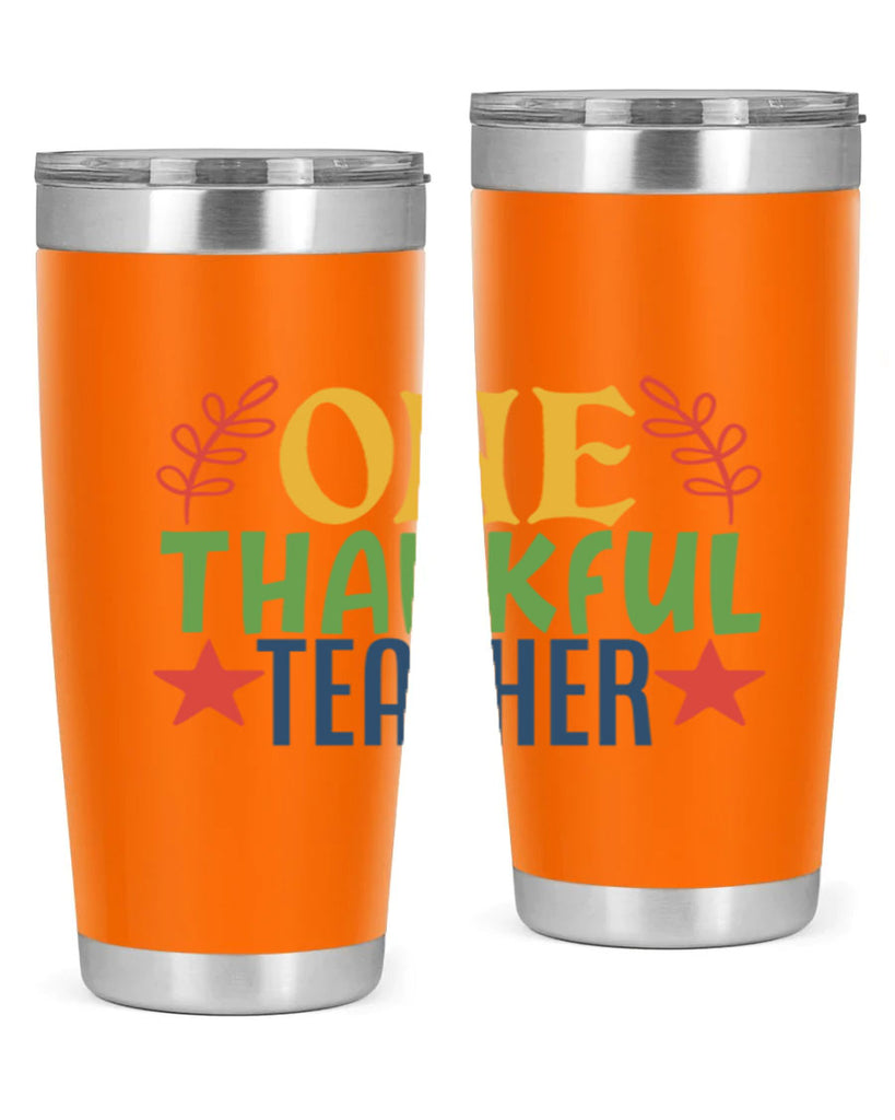 one thankful teacher Style 157#- teacher- tumbler