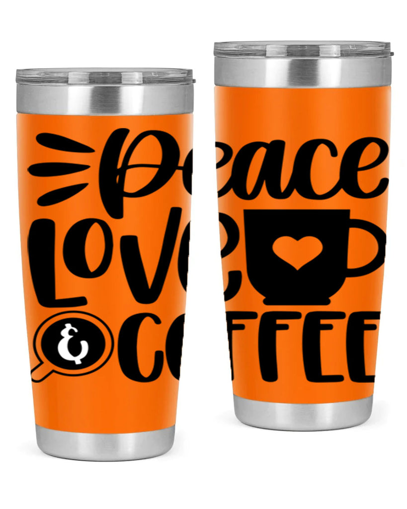 peace love coffee 49#- coffee- Tumbler