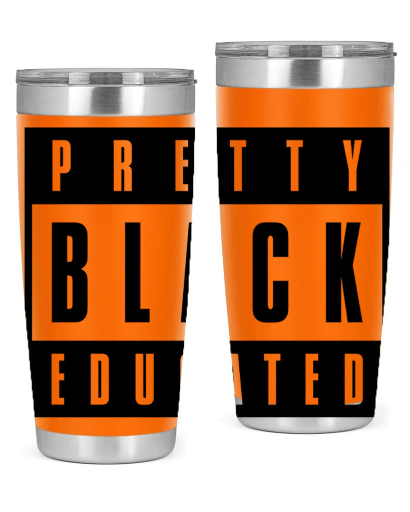 pretty black educated 50#- black words phrases- Cotton Tank