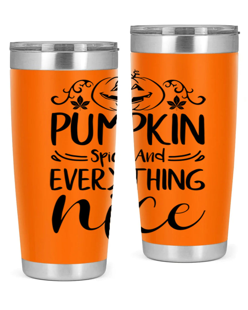 pumpkin spice and everything nice 542#- fall- Tumbler