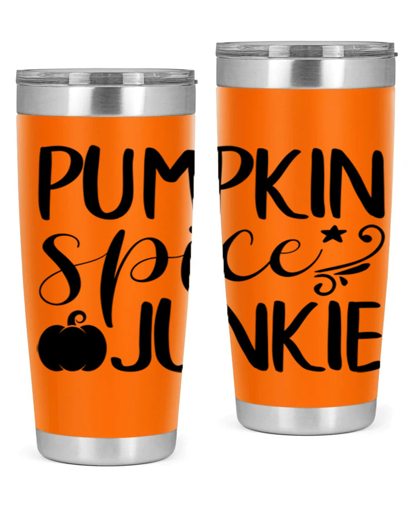 pumpkin spice junkie 548#- fall- Tumbler