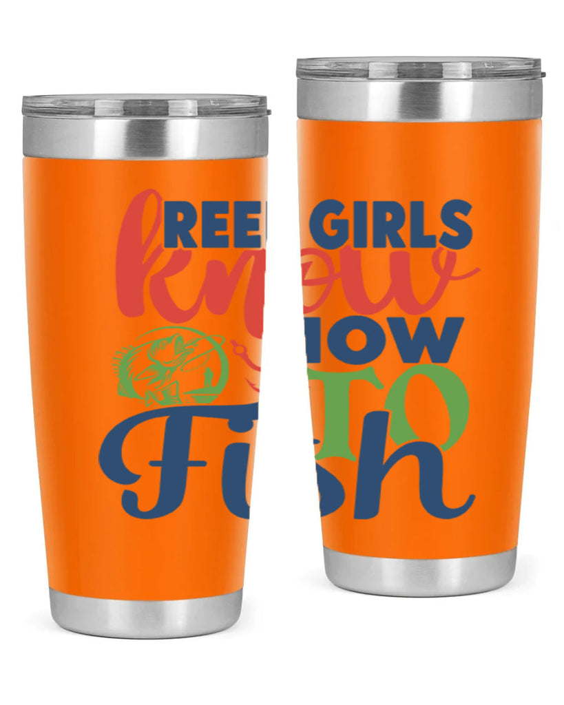 reel girls know how to fish 197#- fishing- Tumbler