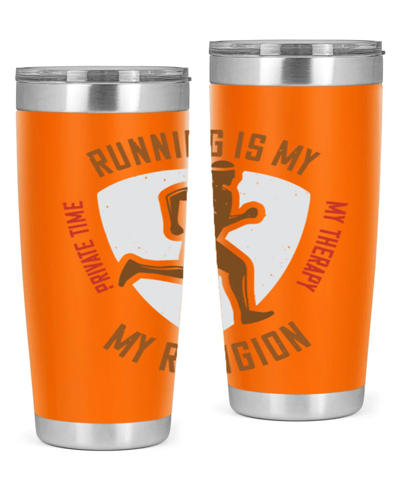 running is my private time my therapy my religion 21#- running- Tumbler