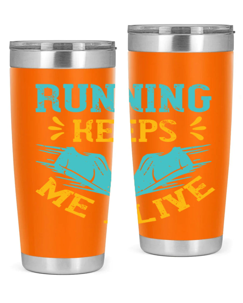 running keeps me alive 19#- running- Tumbler