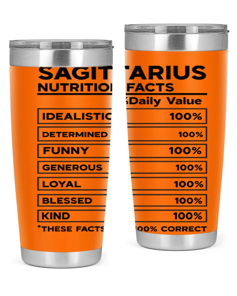 sagittarius Nutrition Facts 400#- zodiac- Tumbler
