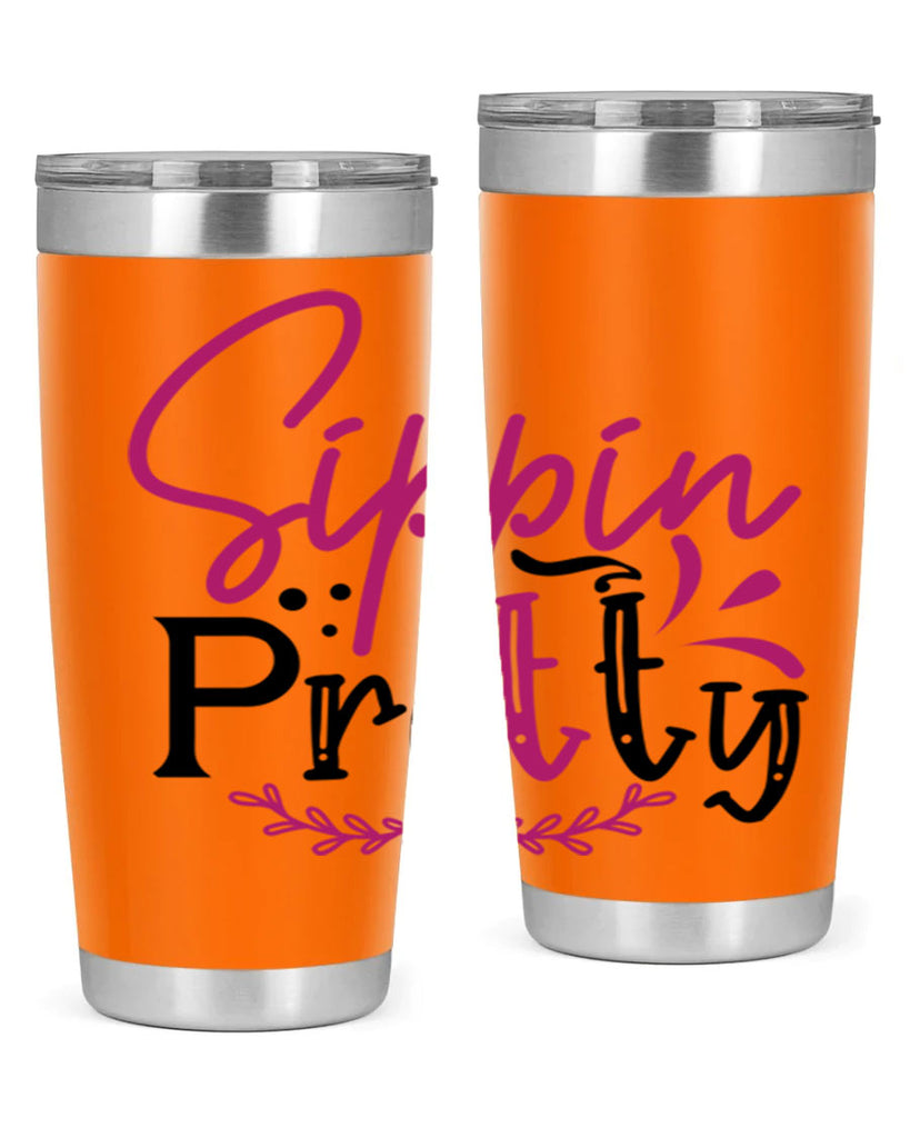 sippin pretty 161#- wine- Tumbler