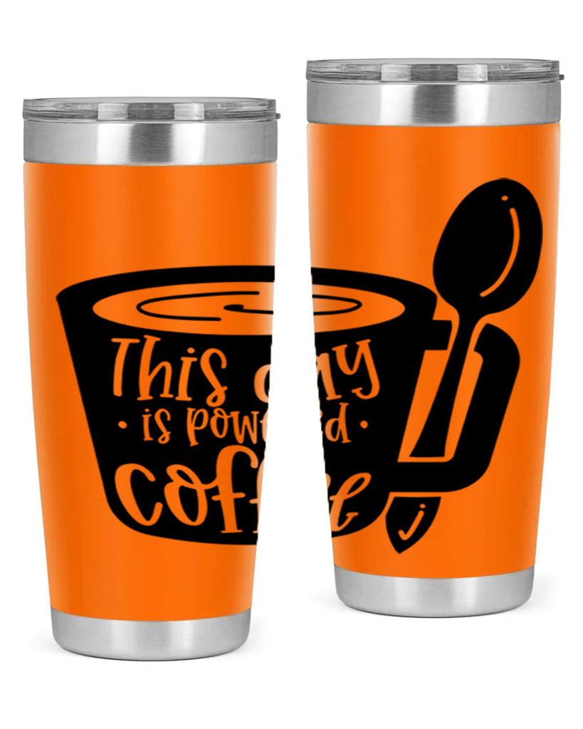 this day is powered coffee 17#- coffee- Tumbler