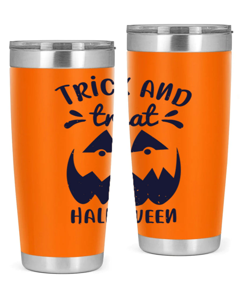 trick and treat halloween 126#- halloween- Tumbler