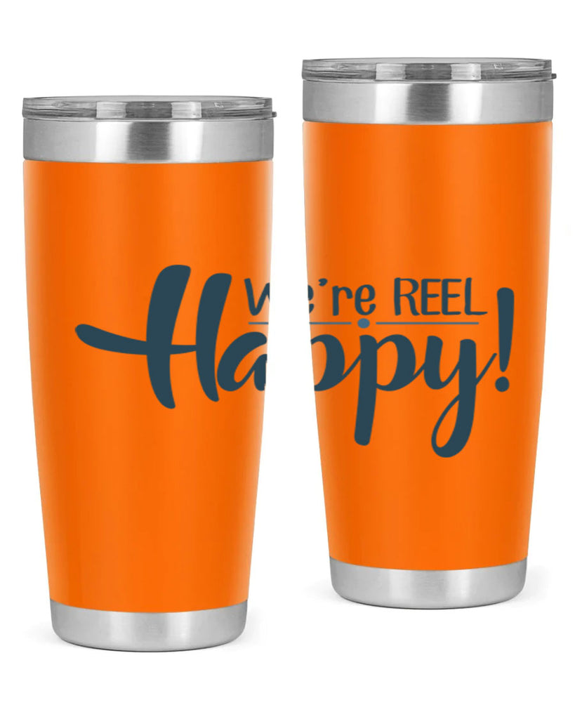 we are reel happy 16#- fishing- Tumbler