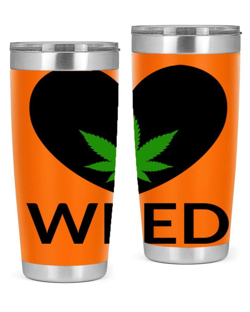 weed cannabis 284#- marijuana- Tumbler