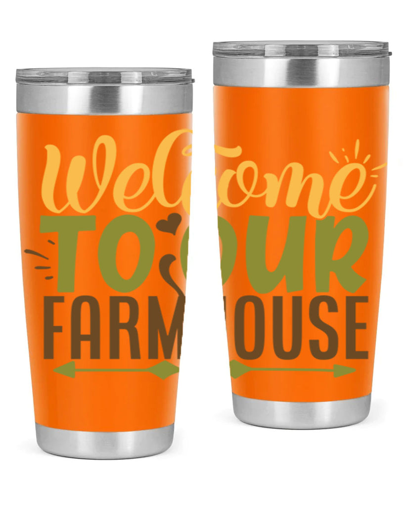 welcome to our farmhouse 2#- farming and gardening- Tumbler