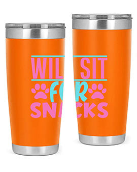 will sit for snacks Style 57#- dog- Tumbler