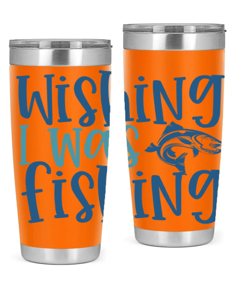 wishing i was fishing 191#- fishing- Tumbler