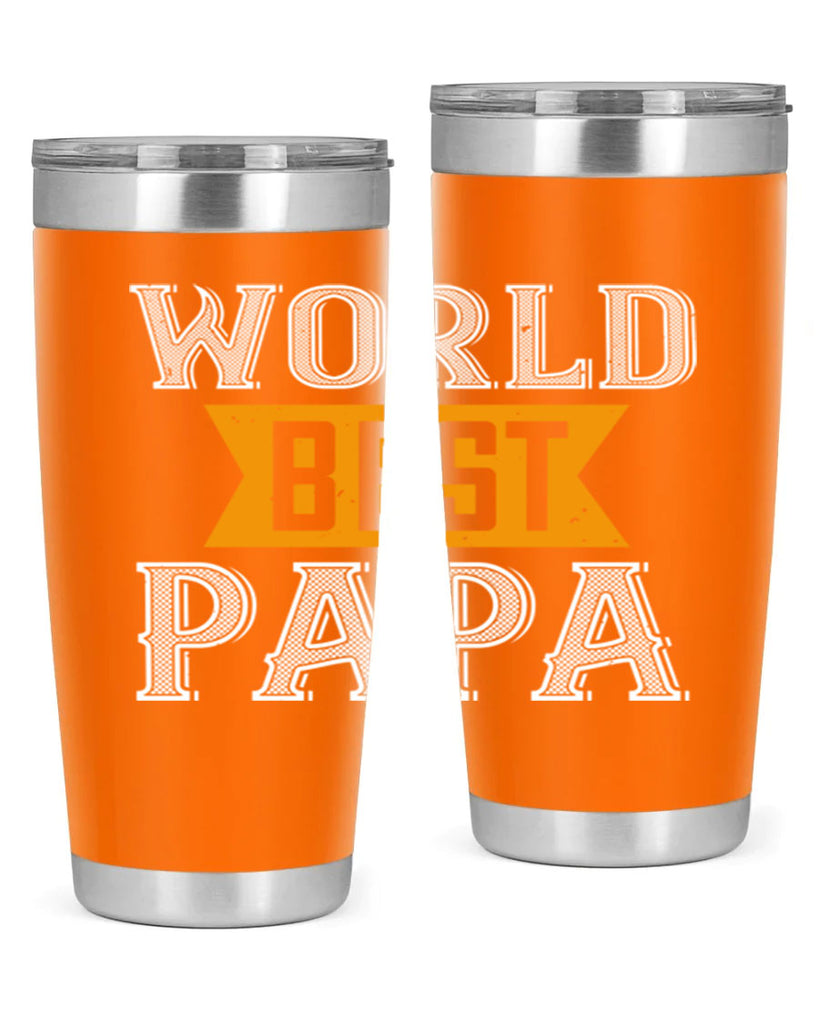 world best papa 1#- grandpa - papa- Tumbler