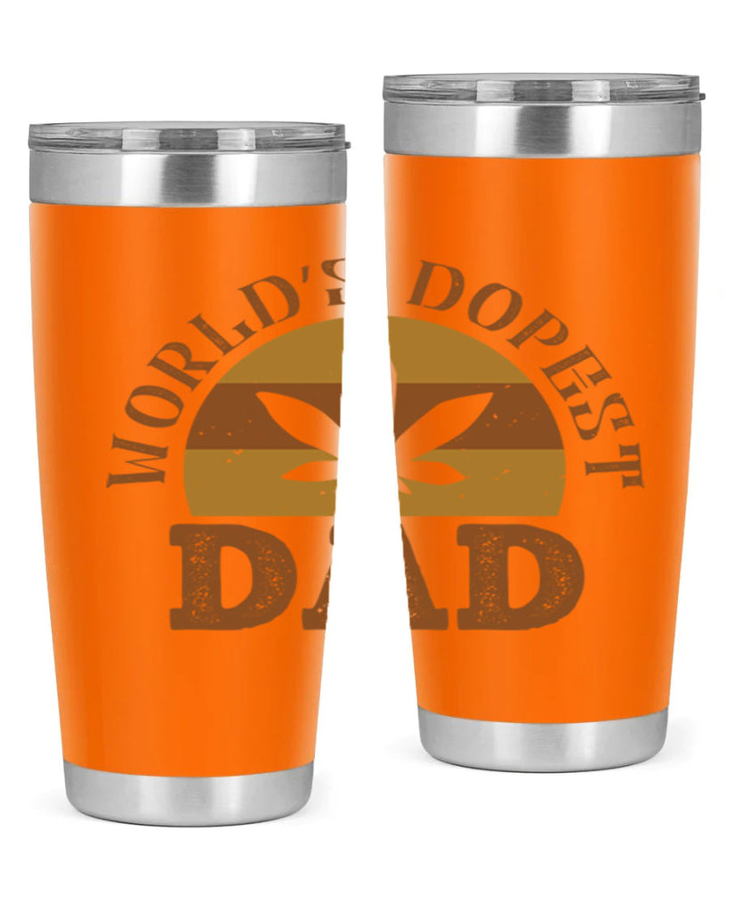 world’s dopest dad 137#- fathers day- Tumbler