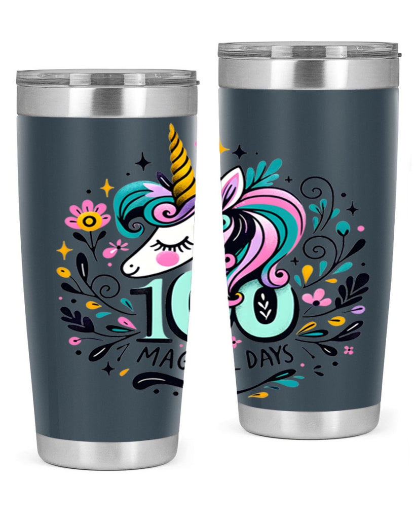 100 Day Magical Sublimation 27#- 100 days of school- Tumbler