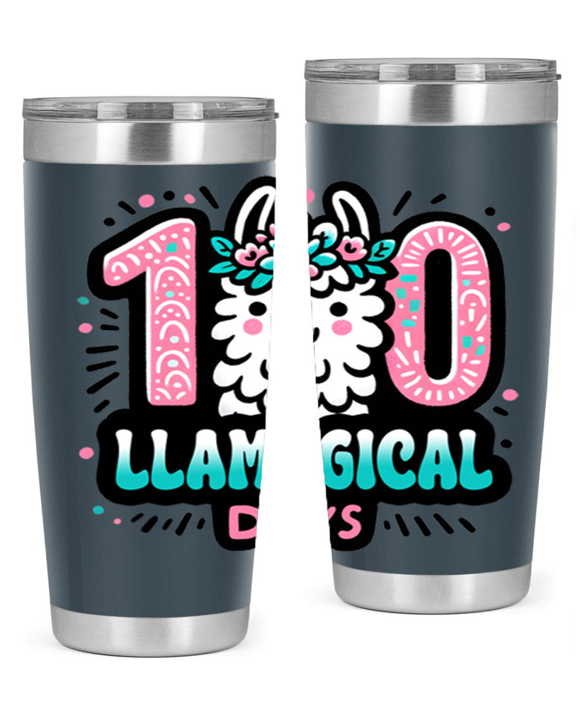 100 Llamagical Days Sublimation 35#- 100 days of school- Tumbler