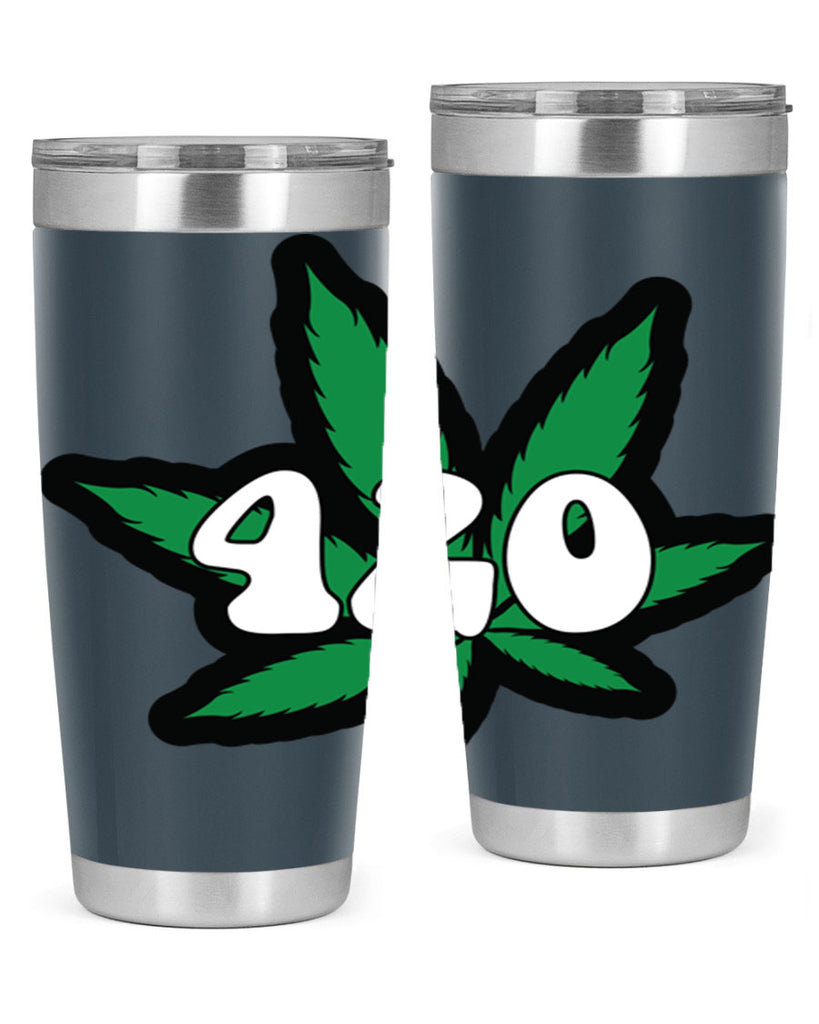 420 4#- marijuana- Tumbler